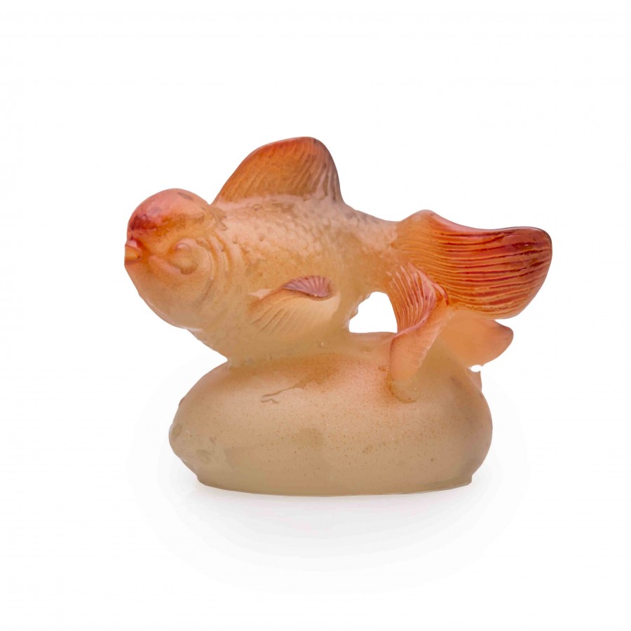 Фигурка на чайный поднос Золотая рыбка, меняющая цвет купить по хорошей ценев интернет-магазине ShopChai.ru